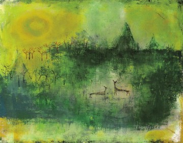 森の中の鹿 ZWJ 中国要約 Oil Paintings